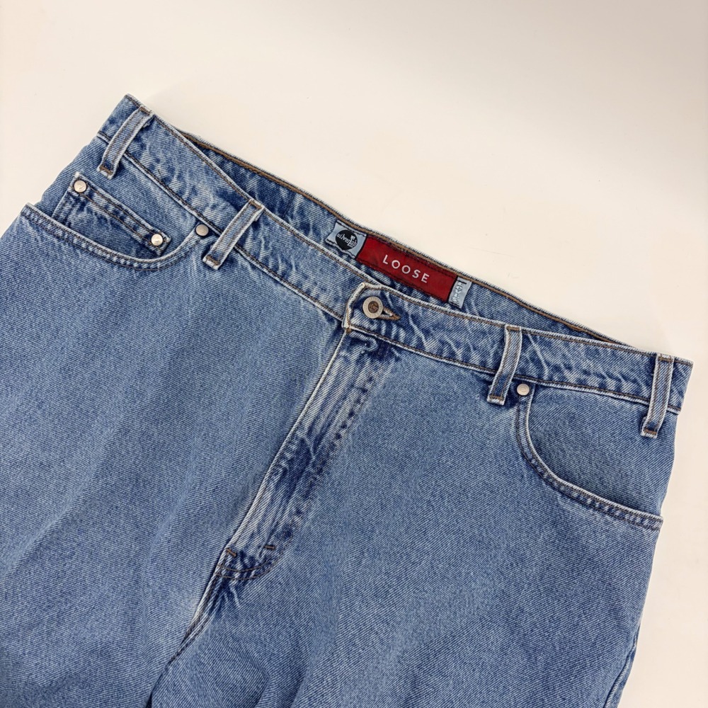 Levi's SilverTab Denim Shorts Men 38 Blue Loose Vintage 90s Made in USA Baggy